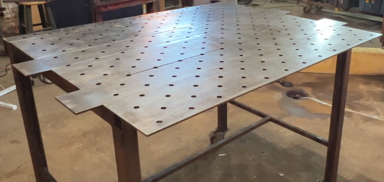 Modular fabrication welding table